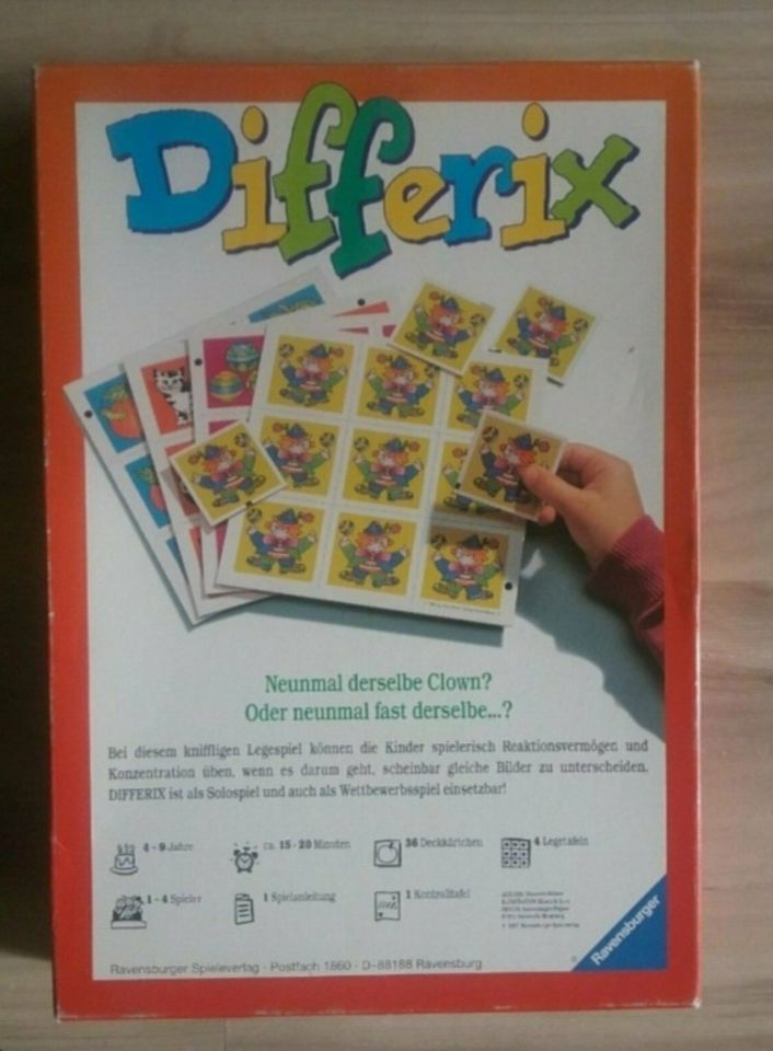 ⭐DIFFERIX Ravensburger⭐Konzentrationsspiel 4-9 Jahre Vorschule in Neuötting