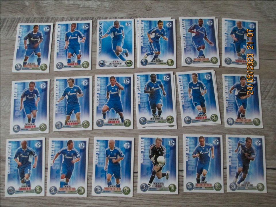 Match Attax Karten, Schalke 04, Saison 2008/0229  22Stück in Ochtersum