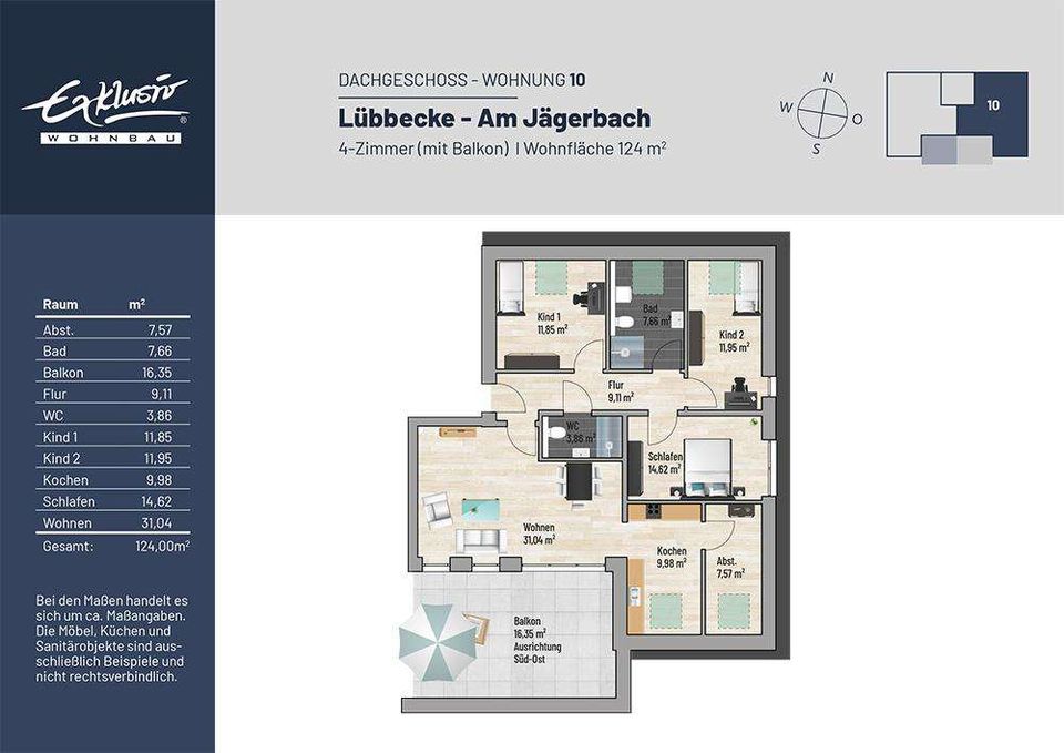 ** EIGENTUM ** 4-Zimmer Neubauwohnung in Lübbecke 