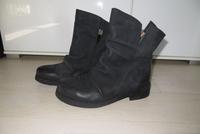 Felmini wide fit Stiefel Leder Gr. 37 schwarz Boots Hessen - Bad Soden-Salmünster Vorschau
