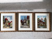 3 x gestickte Bilder Stickbild Haus Kirche Torbogen - Top Hessen - Alsbach-Hähnlein Vorschau
