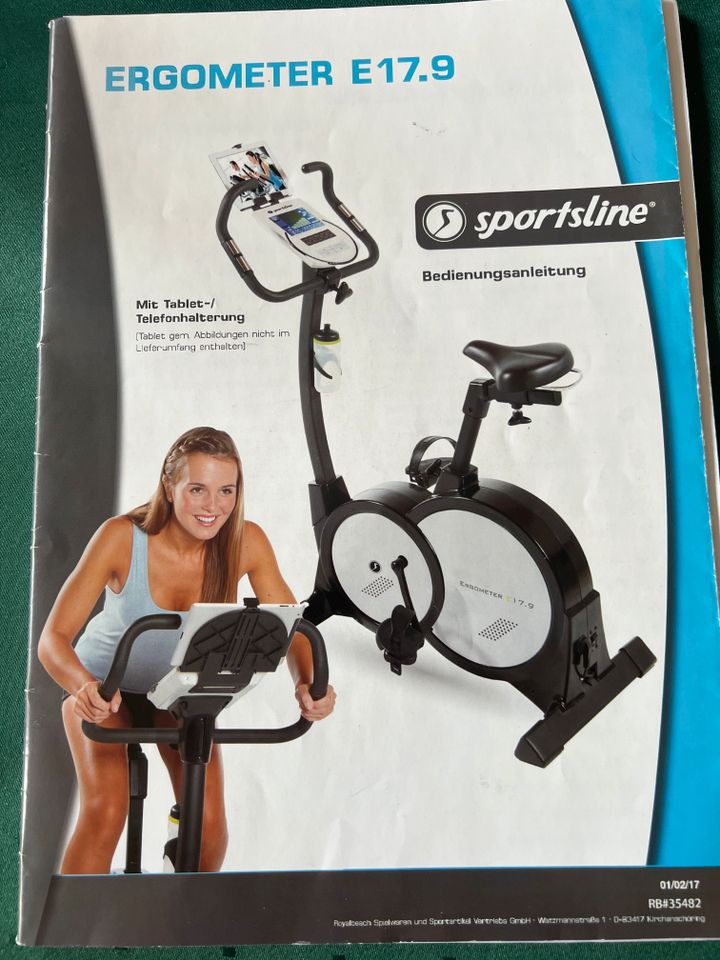 Ergometer E17.9 Sportsline, Hometrainer, gebraucht, wie neu in Langenwetzendorf