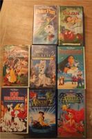 Walt Disney 8 VHS Videocassetten-Schneewittchen Dalmatiner,Tarzan Niedersachsen - Vechelde Vorschau