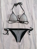 Basic Neckholder Triangel Bikini hellgrau meliert schwarz Nordrhein-Westfalen - Paderborn Vorschau