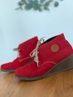 Rieker Stiefeletten rot Gr. 38 Hessen - Reinhardshagen Vorschau