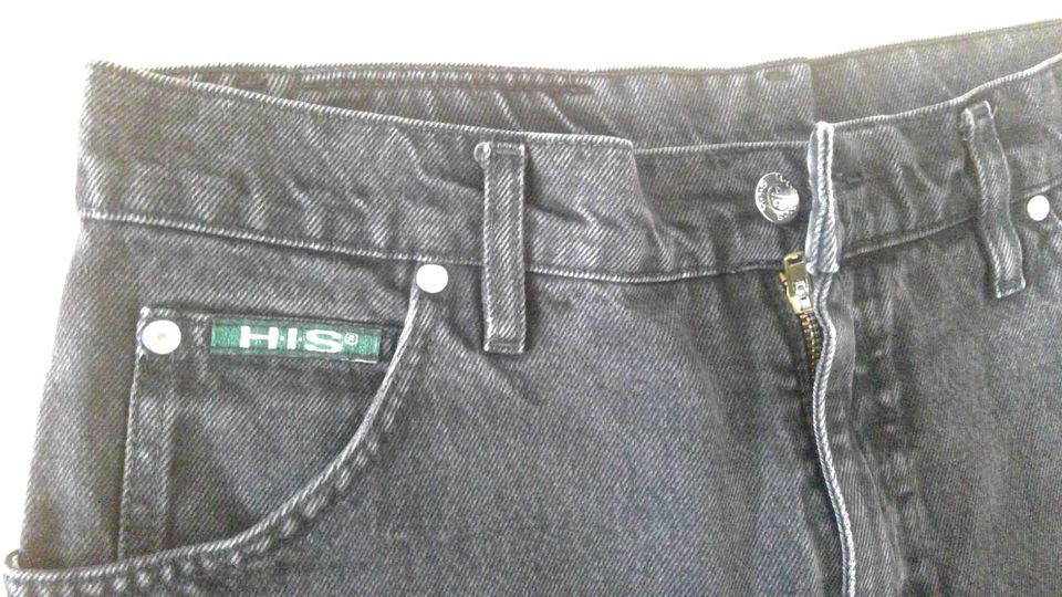 H.I.S Jeans Herren Hose schwarz 34 W - 34 L in Nauen