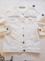 Monari Jeans Jacke Weiß mit Steine 36 98%Cotton Bayern - Augsburg Vorschau