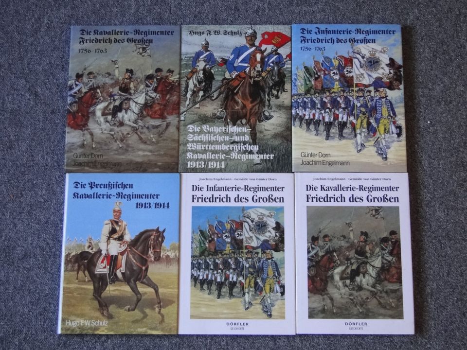 Biete 6 Bücher über Kavalerie - und Infantrie Regimente in Berlin