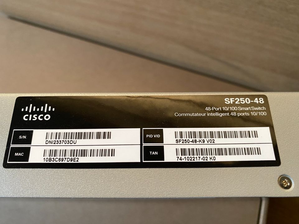 Cisco SF250-48 Switch 100Mbit 48 Port inkl. SFP Module in Lübeck