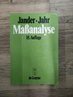 Massanalyse von Jander Jahr, 15. Auflage Rheinland-Pfalz - Bechtolsheim Vorschau