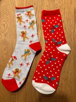 2x Weihnachtenssocken LebkuchenMännchen  grau und rot Gr.37-42 Bayern - Forchheim Vorschau