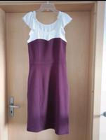 Knielanges Kleid beere-weiß Größe 36 Bayern - Moosbach b. Vohenstrauß Vorschau
