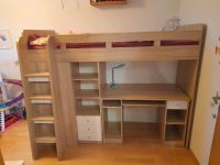 Hochbett mit Schreibtisch und Kleiderschrank Nordrhein-Westfalen - Lippetal Vorschau