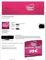 Love Music Festivalticket Niedersachsen - Duderstadt Vorschau