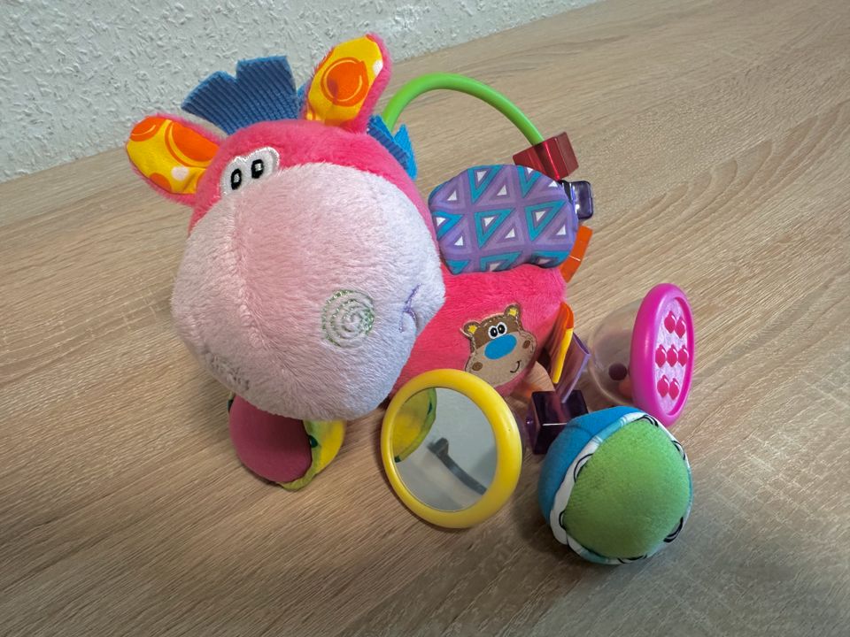 Playgro Plüschrassel Toy Box Pferd Klipp Klapp in pink in Mülheim (Ruhr)