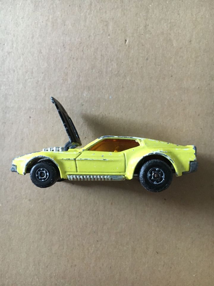 Spielzeugauto 1972 Matchbox Boss Mustang gelb Modellauto Metall in Frankfurt am Main