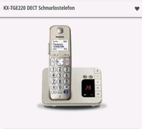 TOP***2 x Schnurlostelefon Panasonic kx-tge220g*1 x mit AB***TOP Duisburg - Meiderich/Beeck Vorschau