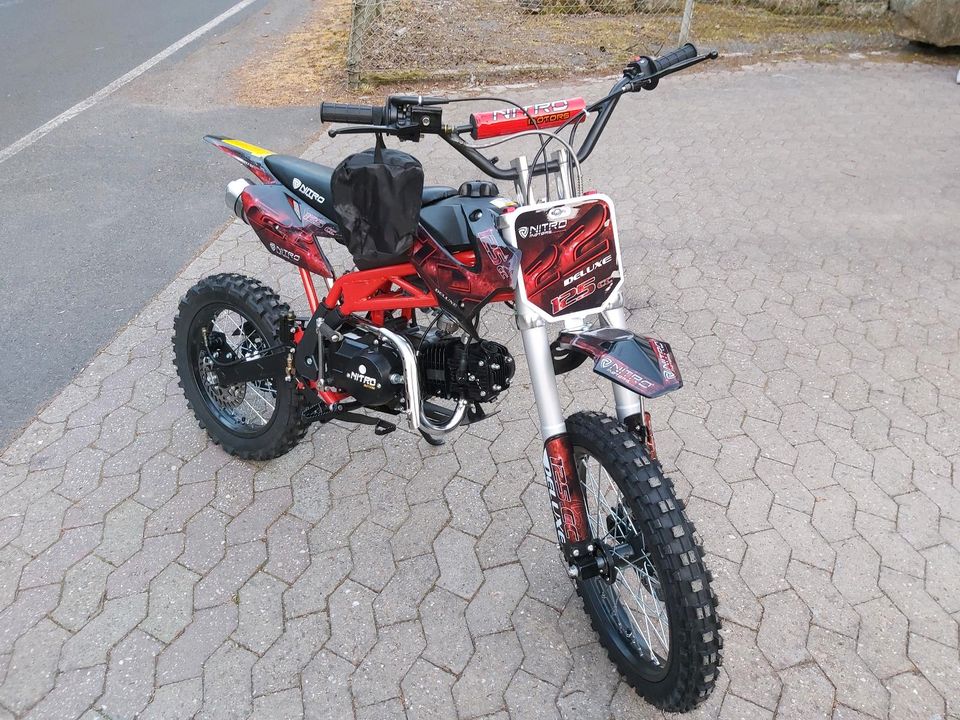 Cross 125cc midi Kinder Dirtbike Sky M17 DLX 17/14" in Bad Breisig 