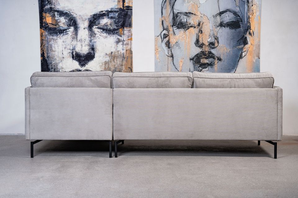 Ecksofa „Juna“ 252cm | Cord grau in Hamburg