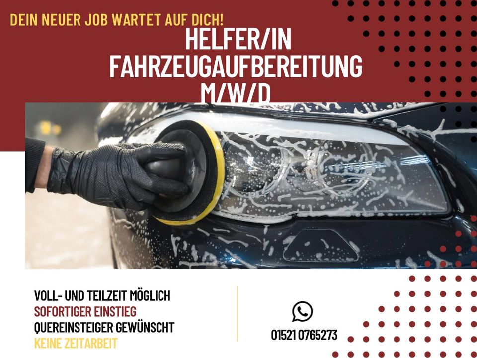 Helfer/in für Fahrzeugaufbereitung gesucht (m/w/d) in Berlin