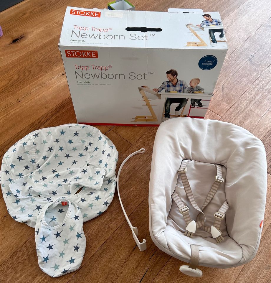 Stokke Tripp Trapp Newborn Set inkl. Spielzeughalter + 2. Bezug in Nahe