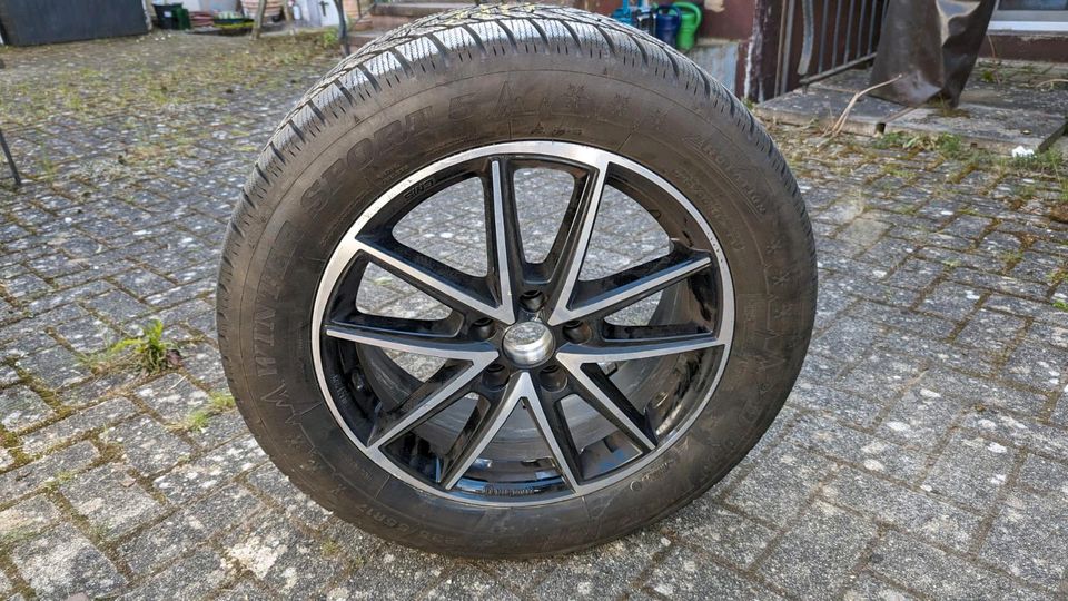 Winterkompletträder Alufelgen mit Dunlop Wintersport 5 235/55 R17 in Rehlingen-Siersburg