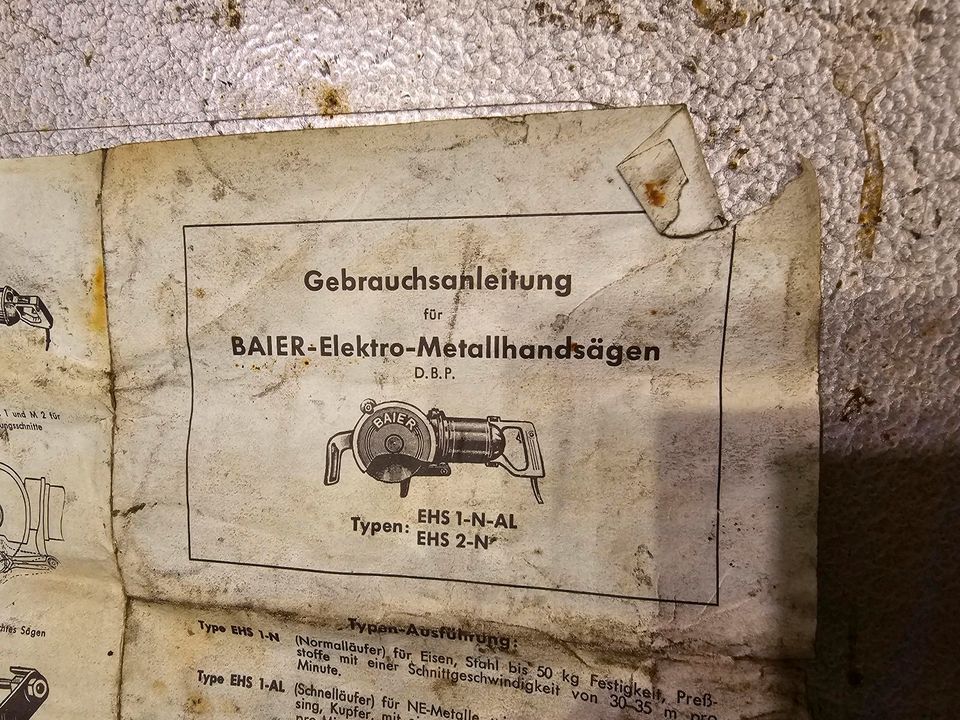 BAIER EHS 700. 1.K. METALL- ROHRSÄGE 175 MM, BIS 50 MM in Bremen