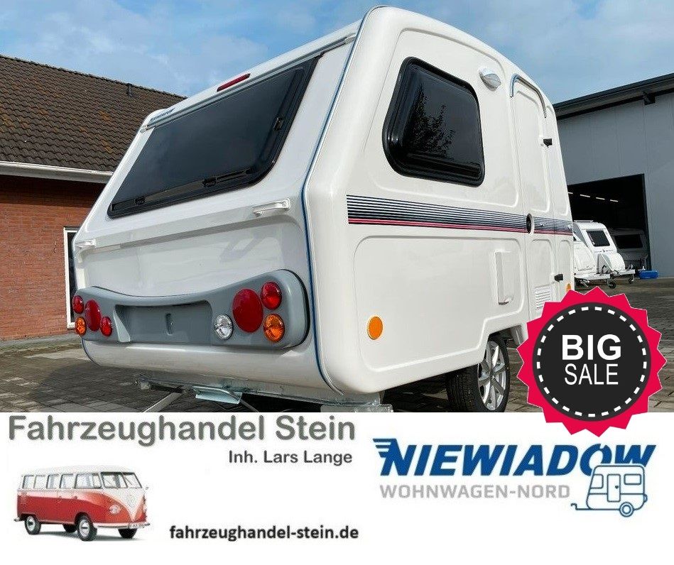 NEU Mini GFK Wohnwagen Niewiadow N126D NEUES MODELL, Standheizung in Stein (Probstei)