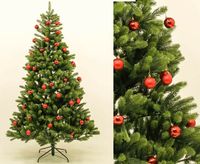 Künstlicher Tannenbaum 180cm mit roten Kugeln       #KPDI9022rotA Bayern - Jettenbach Vorschau