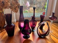 Glasvasen Schale  lila/amethyst 50/60er Jahre Konvolut Niedersachsen - Hemmingen Vorschau