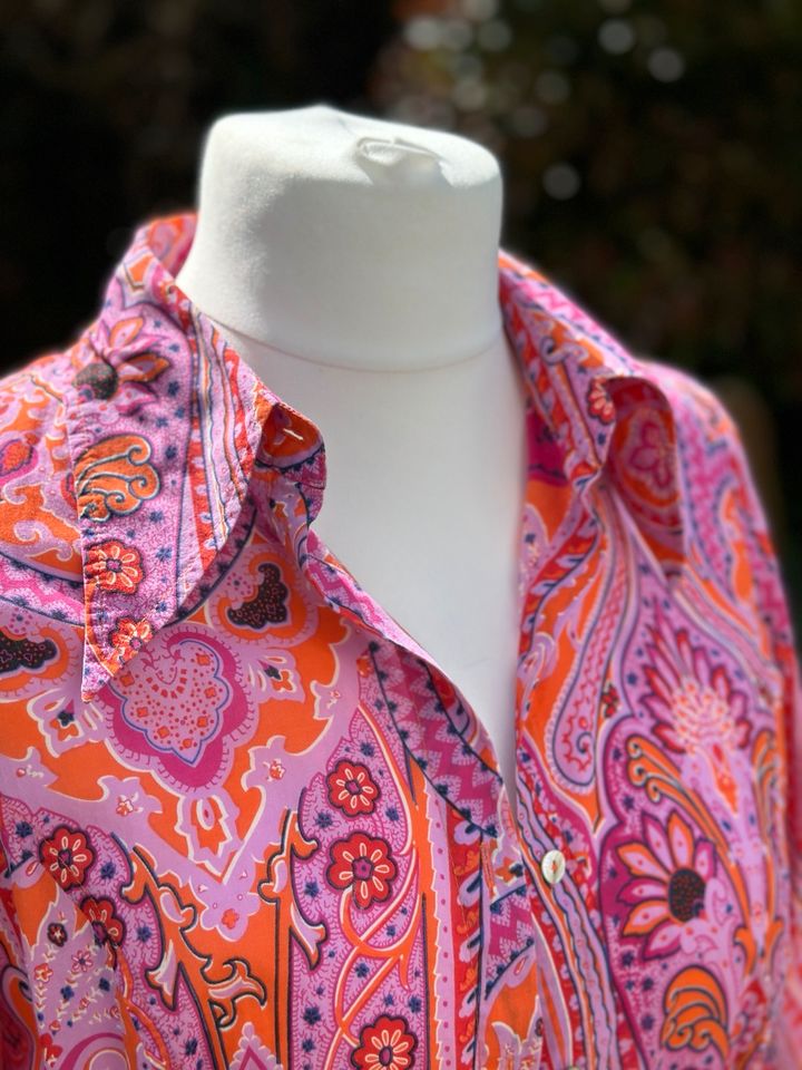 Sommerbluse Bluse leicht 42/44 Emilia Lay pink paisley in Taunusstein