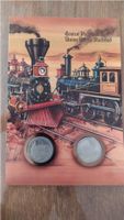 2 Münzen rar Central Pacific & Union Pacific Railroad Eisenbahn Hessen - Braunfels Vorschau