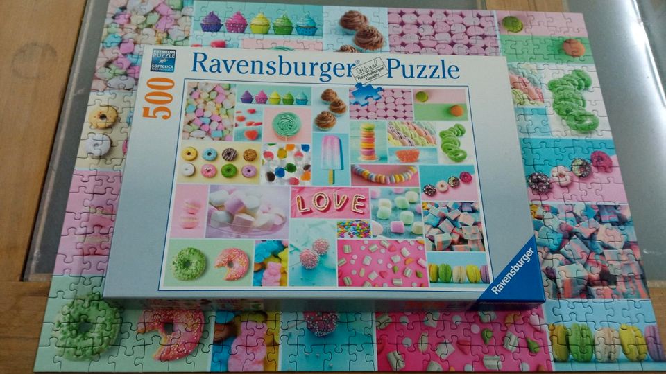 Puzzle, Ravensburger, 500 teile, süße Verführung in Dittelbrunn