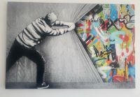 Leinwanddruck 80 x 120 x 4 cm , Banksy-Stil, nur Abholung Kr. München - Putzbrunn Vorschau