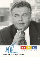 Prof. Dr. Helmut Thoma, Originalautogramm, AK, eh. RTL-Intendant Baden-Württemberg - Amstetten Vorschau