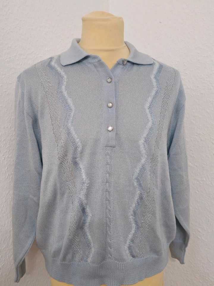 Menke Damen Strickpullover Pullover Wolle Blau 46 WIE NEU in Dortmund