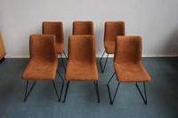 Bodahl 6er Stuhlgruppe # Velour Cognac # Massiv-Möbel Hessen - Alsfeld Vorschau