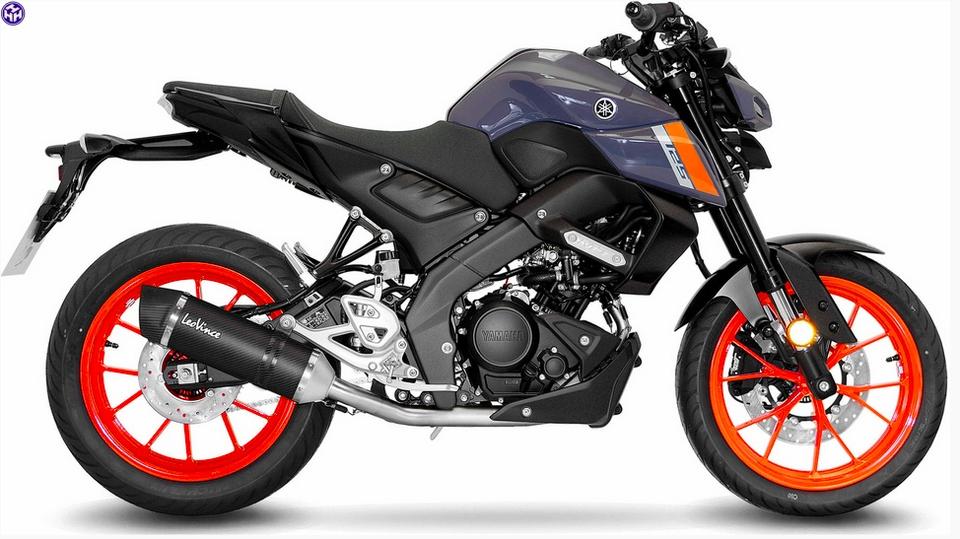 LeoVince Carbon Auspuff-Anlage,Yamaha MT125, YZF-R125(RE40), XSR in Neu Wulmstorf