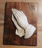 Holz Bild betende Hände, Gott, Religion Bayern - Rain Niederbay Vorschau