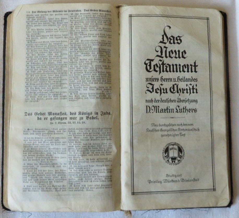 Die Bibel oder die ganze heilige Schrift von 1928 in Neukirchen/Erzgeb