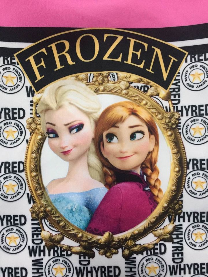 Frozen Eiskönigin Elsa Anna Kleid Tunika elastisch Gr 122 128 NEU in München