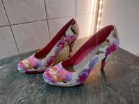 Tamaris Pumps HighHeels Blumen blumig bunt lila rosa pink weiß Dortmund - Aplerbeck Vorschau