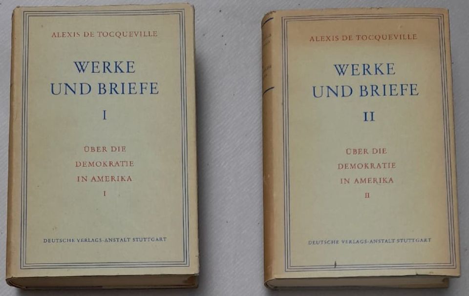 Alexis de Tocqueville: Über die Demokratie in Amerika Bd. I+II in Kaisersesch