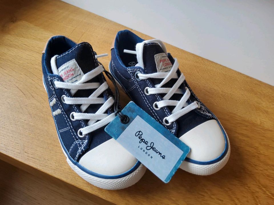 Pepe Jeans Sneaker Chucks Serthi Basic Kids blue Größe 30 NEU OVP in Bad Liebenwerda