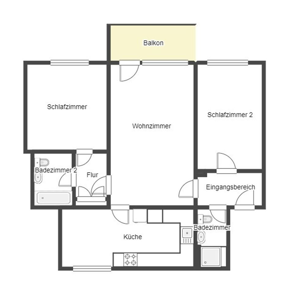 Attraktive Kapitalanlage: Vermietete 3-Zimmer-Wohnung mit Loggia und Blick ins Grüne in Leverkusen