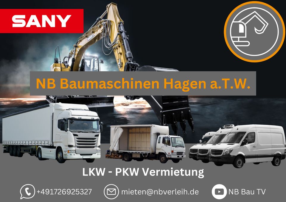 ✅ MIETEN PKW LKW Transporter Van Auto LEIHEN in Hagen am Teutoburger Wald