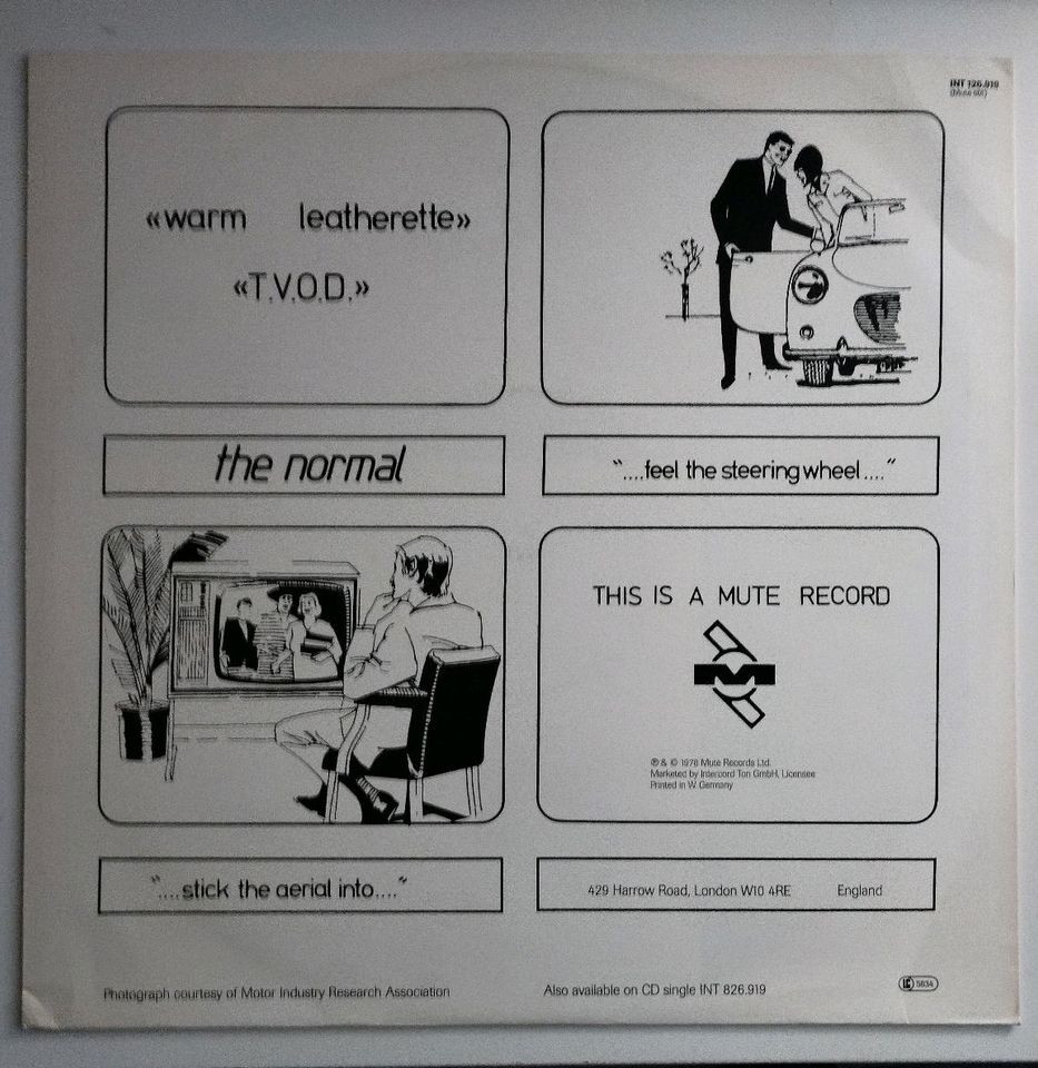 The Normal Warm Leatherette 12inch Vinyl 1A Zustand Rarität Rare in Dortmund