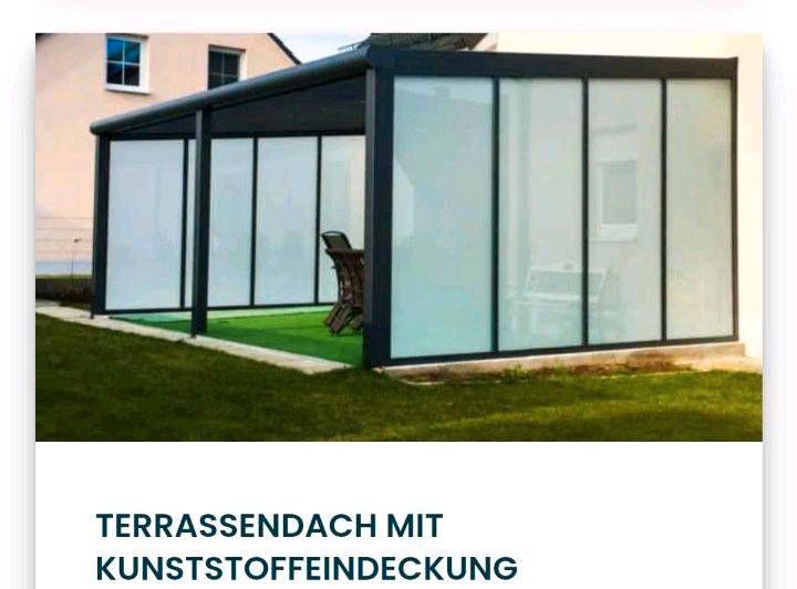 TerrassendachH238/B70/T6 cm /Reste Alu - Glas Fenster in Essenbach