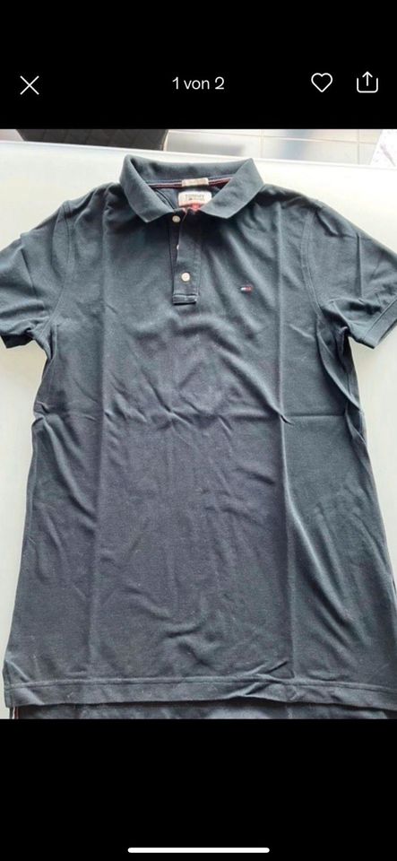 Tommy Jeans Tommy Hilfiger Polo Shirt M schwarz in Hambach