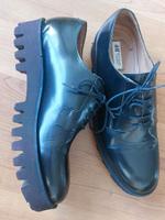 STUDIO 2016 H&M Men Leder Schuhe Schwarz Halbschuh München - Altstadt-Lehel Vorschau